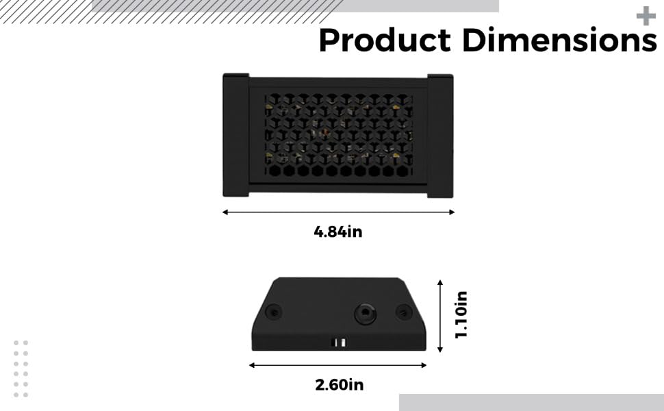 Reptile UVB Light 10.0, 4 W Dimmable LED Lamp for Tortoise, Lizard and Snake, 5-Level Brightness with Adjustable Switch, 4.8 in / 123 mm Length, Natural Sunlight Simulation for Terrarium Habitats