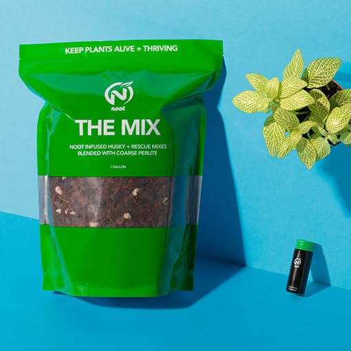 Noot Potting Soil Mix for Indoor & House Plants – 1 Gallon – Orchid, Succulent, Cactus, Aroid, Houseplant, Monstera – Bio-Organic – Fast Draining – Rapid Root Growth – Pre-Soaked & Ready to Use - size: Noot Potting Mix