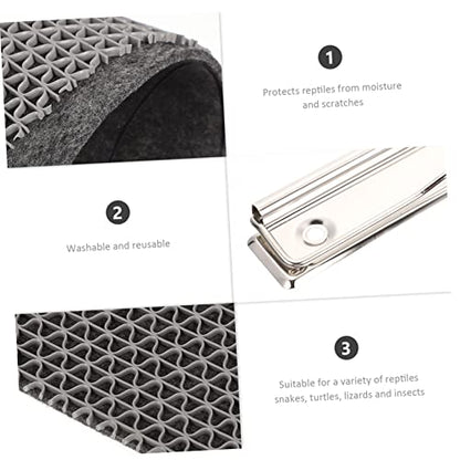 Garneck Waterproof Humidity Mat for Reptile Cage 3-in-1 Turtle Lizard Carpet Liner PET Bedding Substrate for Terrarium for Snakes and Tortoises