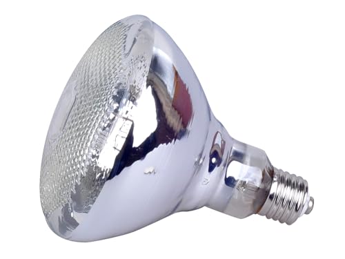 Sundew Mercury Vapor UVB Reptile Bulb, PAR38 120V E26 – Clear Glass Maximum-Intensity UVB (160, Watts)
