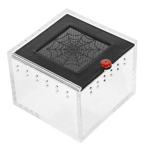 POPETPOP Clear Viewing Reptile Storage Box with Ventilated Acrylic Panel Feeding Habitat for Lizards Snakes Tarantulas and Other Reptiles