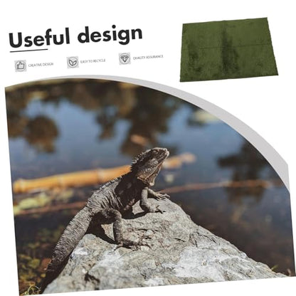 Totority Reptile Carpet Mat for Bearded Dragon Tortoise Bedding Washable Terrarium Liner Suitable for Snakes Lizards Turtles Pet Cage Ground Cover