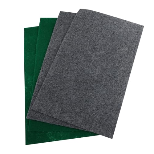 4Pcs Reptile Terrarium Carpet Substrate Mats for Lizards Gecko Snake Tortoise Breathable Polyester Habitat Liner with Fit Design for Cage Bedding