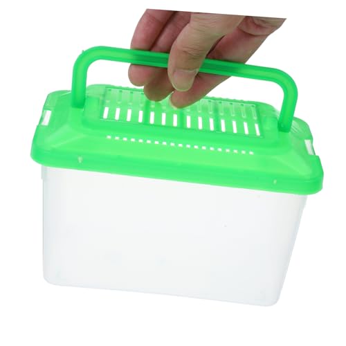 COLLBATH Portable Plastic Turtle and Fish Tank Aquarium for Reptiles and Pets Lightweight Transport Container Easy to Clean Habitat for Turtles and Hamsters