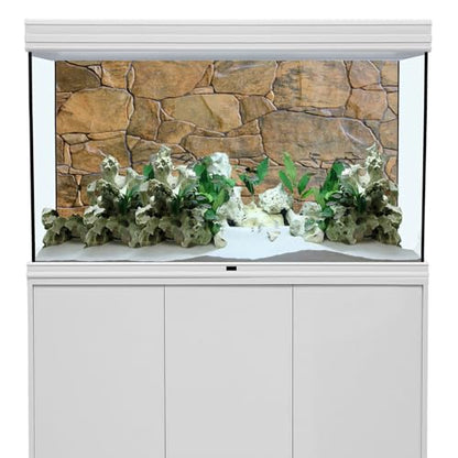 AWERT Stone Aquarium Background Rocky Fish Tank Background Rock Terrarium Background 36x24 inches Vinyl - size: 36x24in/90x60cm