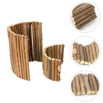 Small Pet Reptiles Shelter and Wooden Reptile Hiding House Small and Large Sizes Indoor Habitat Hideout for Tortoise Hamster Lizard