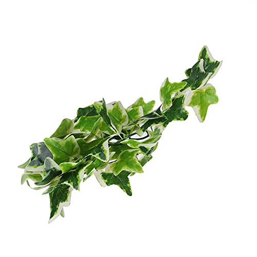 Artificial Reptile Plants Lifelike Plastic Plant Hanging Leaves Decoration with Suction Cup for Reptile Terrarium Fish Tank (New Star Leaf Vine) - size: New Star Leaf Vine