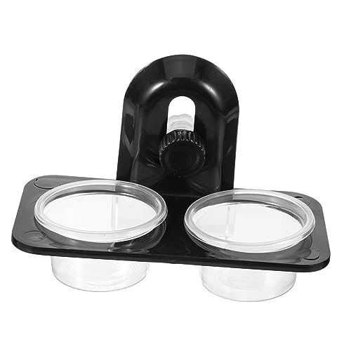 ORFOFE Reptile Food and Water Bowl Set Screw Type Feeding Dish for Lizard Turtle Gecko and Scorpion Sturdy PET Bowl Easy Clean Design