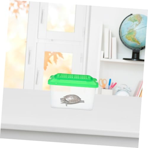 COLLBATH Portable Plastic Turtle and Fish Tank Aquarium for Reptiles and Pets Lightweight Transport Container Easy to Clean Habitat for Turtles and Hamsters