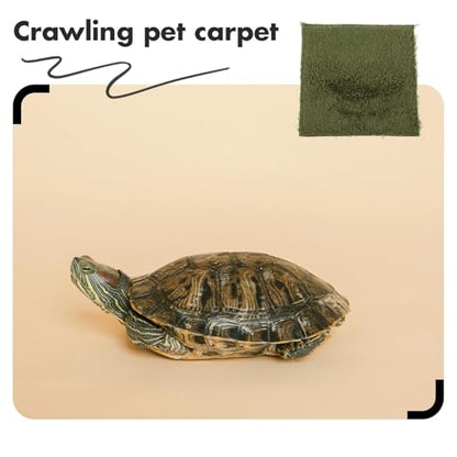 Reptile Carpet Mat Dry Breathable Substrate Liner for Snake Lizard Turtle Tank Bedding Washable Reusable Pet Supplies Portable Habitat Mat