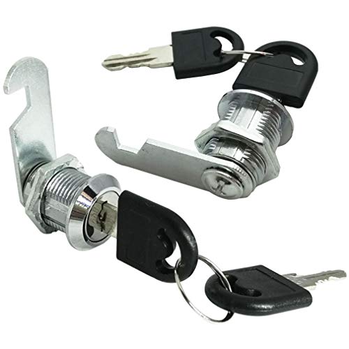 Cabinet Keyed Cam Locks Mailbox Cabinet Furniture Tool Box Locker Cabinet Locks 13/16 (20mm) (2Pack) - size: Cylinder Lock 13/16in(20MM)