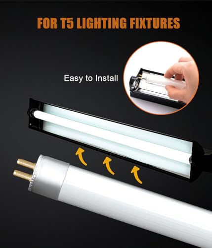 12 Inch T5 Reptile UVB Light Tube 8W 10.0 UVA UVB Reptile Bulb Tropical Desert Habitat Lighting for Bearded Dragon Chameleon Lizard Turtle Tortoise, 1 Pack