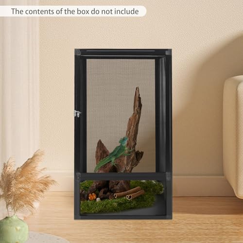 Reptile Breeding Box, 360° Observation and Easy Interaction, Excellent Ventilation, Suitable for Chameleons, Lizards, Insects, Snakes, Birds, Geckos, 44.09 Pounds Load Capacity