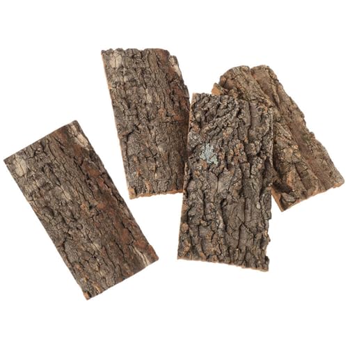 4 PCS Bark Background Natural Cork Backdrop Terrarium Aquarium Fish Tank Bark Reptile Tank Backdrop Spider Lizard Gecko Chameleon Pet