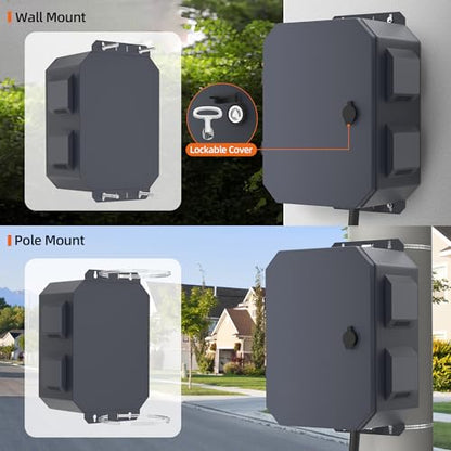 Joinfworld Outdoor Electrical Box, Electrical Enclosure Box with 12V Fan Metal Waterproof IP65 Junction Vented Enclosure Weatherproof with Cold-Rolled Steel Plate Din Rail Cable Gland 15.7"x11.8"x7.9" - size: 15.7"x11.8"x7.9"