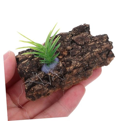 20pcs Natural Cork Bark for Reptile Tank Terrarium Background Decay-Resistant Climbing Bark Maintenance Friendly Hide for Lizards Turtles Snakes Aquarium Decor