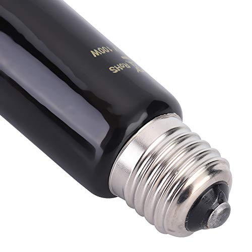 E27 Ceramic Heating Lamp Reptile Animal Pet Ceramic Heat Light Lamp Reptile Heat Bulb for Reptiles Tortoise Chicken Pets Rest 220V 240V(100W)