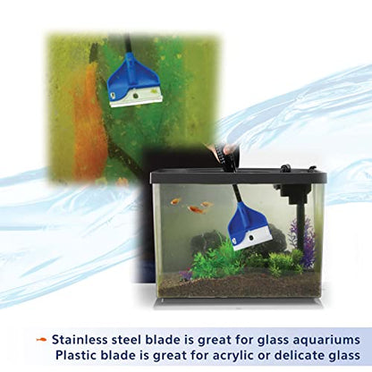 Aqueon ProScraper 3.0™ Short Aquarium Algae Scraper - size: No Size, style: Short Scraper