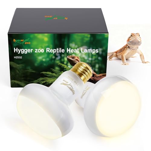 Reptile Heat Lamp, 2 Pack 75W Simulated Natural Sunlight Heat Lamp Bulbs Reptile Warm Light Lamps UVA Daylight Basking Light for Bearded Dragon Chameleon Turtle Snake Gecko Lizard Chicken, White - color: White(75w), size: Day