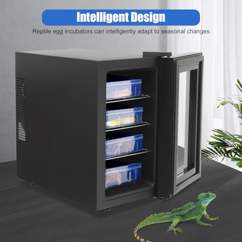 Reptile Incubator, 6.08Gal Portable Scientific Lab Incubator Digital Incubators Cooling Small Reptiles Eggs Temperature Control with LED Display & 3 Tier Removable Shelves for Hatching Chicks - size: 55W