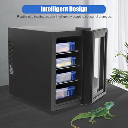 Reptile Incubator, 6.08Gal Portable Scientific Lab Incubator Digital Incubators Cooling Small Reptiles Eggs Temperature Control with LED Display & 3 Tier Removable Shelves for Hatching Chicks - size: 55W