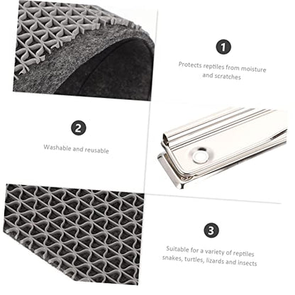Totority Reptile Mat Non Adhesive Liner for Turtle Lizard Snake Pet Bedding Substrate Carpet