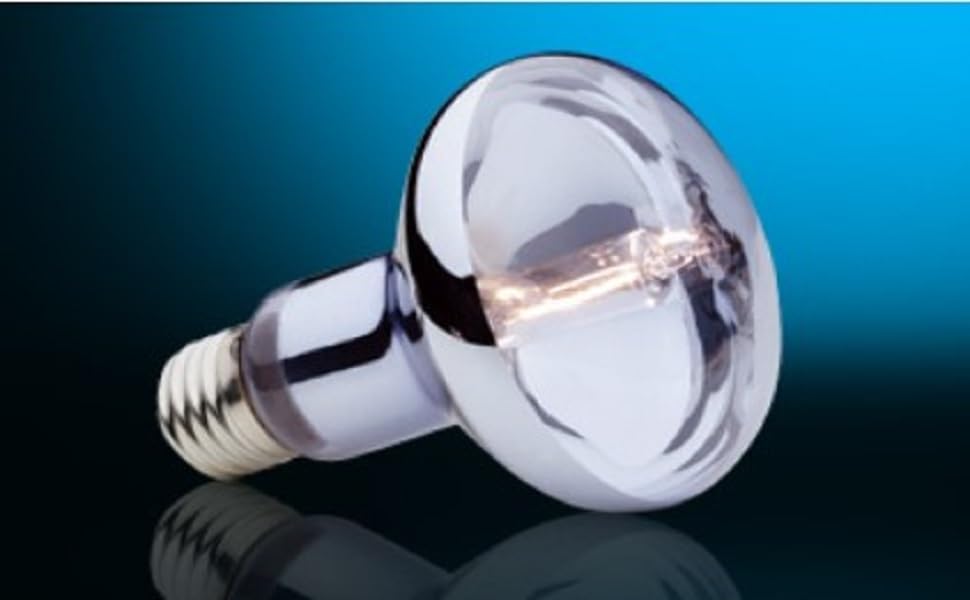 Exo Terra Sun Glo Halogen Basking Spot Lamp – 50W Reptile Light Bulb, Broad Spectrum Daylight, Enhances Coloration, Promotes Health, PT2181 - size: 50 Watts