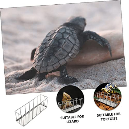 Happyyami Stainless Steel Reptile Feeding Dish for Tortoise Lizard and Gecko Food Holder Water Bowl for Pet Care Rust-Resistant Design for Long-Term Use