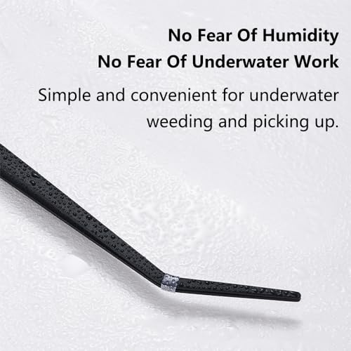 TopHomer Aquarium Tweezers Extra Long 15 inches Feeding Tool Stainless Steels Feeding Tongs for Aquarium Reptile, Plant, Snakes, Lizards, Coral Feeder(Curved Jaw) - size: Curved Jaw