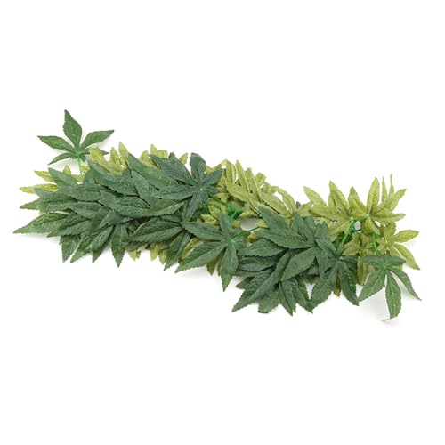 Sonew Lifelike Green Artificial Plant for Aquarium and Fish Decoration 30cm - Plastic Plant with Suction Cup for Reptile Terrariums and Underwater Decor (20 inches 50cm) - size: 20 inches 50cm