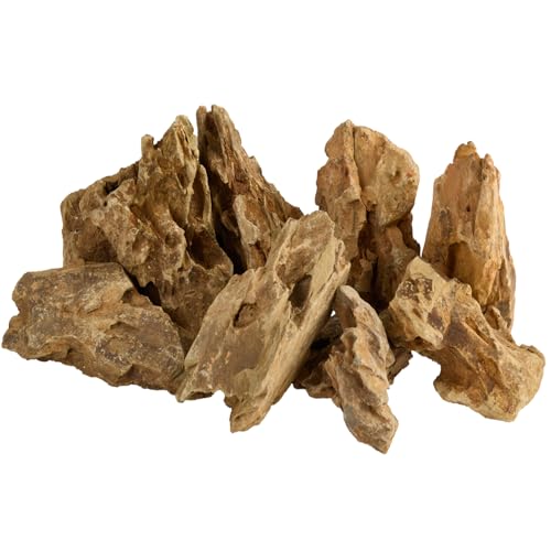 Dragon Stone Aquariums Decor Natural Terrarium Rocks for Fish Tank Decorations, Aquascaping, Landscaping, Vivariums Decorative Stone, Vivariums Paludarium Amphibian Enclosures and Gardens-10lb - color: Dragon Stone, size: 10Lb (2-8 inch)