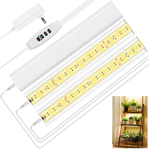FOXGARDEN Grow Light, Full Spectrum Plant Light Strip for Indoor Plants, 288 LED Bright Grow Lamp with Auto On/Off Timer 4/8/12H, 3 Switch Modes, 10 Dimmable Brightness, 3 Packs - color: Tri Heads
