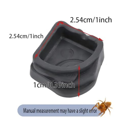 9 Pack Mini Resin Water Bowls - Micro Food/Water Dish for Tarantula, Spider, Millipede, Hermit Crab, Reptiles & Water Bowl(0.39" H)
