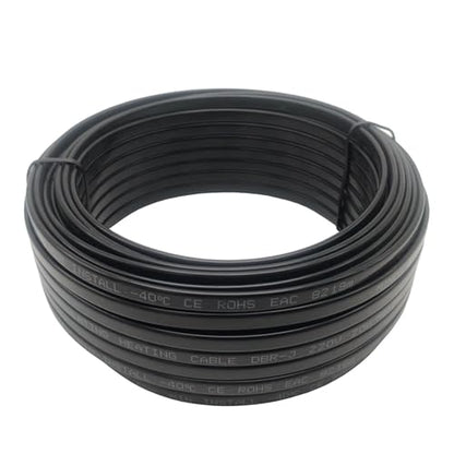 220V Plug-in Power Cord Self Regulating Heating Cable for Water Pipe Freeze Protection, Reptiles(18m) - size: 18m