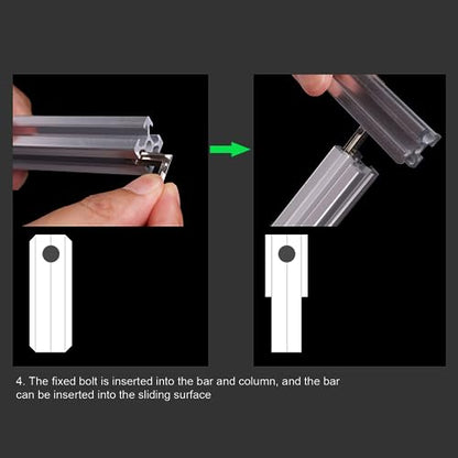 Luocute Reptile Lamp Stand, Adjustable Aluminum Alloy Hanging Light Holder, for Tank Aquarium Terrarium Bearded Dragon Snake