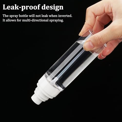 Cosywell 5 Pack Fine Mist Spray Bottles 3.5oz/105ml Leak Proof Misting Spray Bottle Refillable Plastic Hair Spray Bottle for Perfume Skincare Toners Water Cosmetics (Clear) - color: C-Transparent