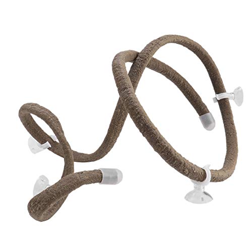 YUYTE Artificial Tile Climbing Branch, Bendable Rattan Vine with Suction Cups for Lizards Chameleons Tree Frogs Geckos, Tile Decor Aquarium Tank (L)