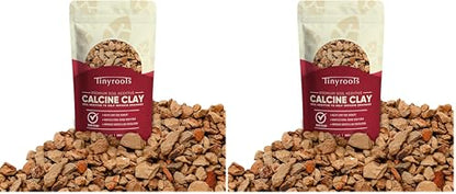 Tinyroots Clay Soil for Plants, 2.25 Quart Bag, Bonsai Tree Soil Additive, Turface Clay Holds Moisture, Provides Drainage and Aids in Root Development (Pack of 2) - size: 2.25 Quarts (Pack of 2)