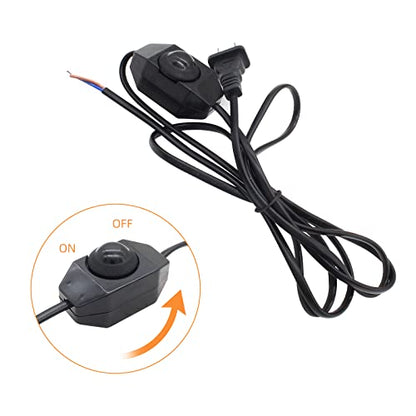 BokWin 2 Pcs Lamp Dimmer Switch with Cord,Rotary Dimmer Switch,Dimmer Cord Switch for Incandescent Bulbs lamp Dimmable LED Lights