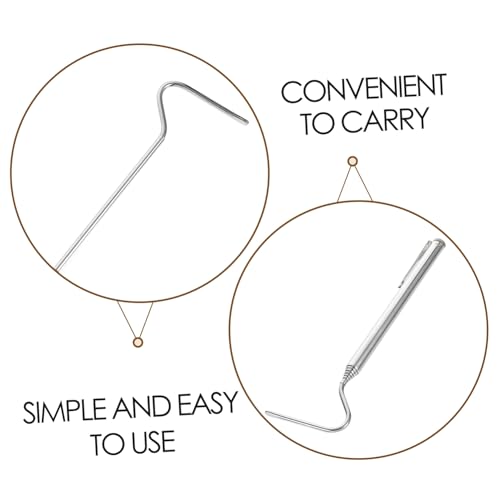 BESPORTBLE Retractable Snake Grabber Tool Durable Stainless Steel Reptile Catching Hook for Safe Handling of Snakes and Other Reptiles Collapsible Design for Easy Storage and Transport