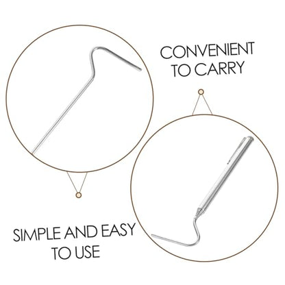 BESPORTBLE Retractable Snake Grabber Tool Durable Stainless Steel Reptile Catching Hook for Safe Handling of Snakes and Other Reptiles Collapsible Design for Easy Storage and Transport
