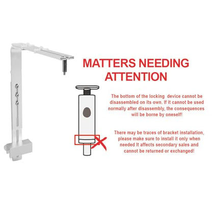 Fish Tank Light Stand, Aluminum Alloy Adjustable Height Reptile Lamp Stand with High Stability, for Aquariums (Silver) - color: Silver