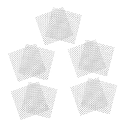 LIOOBO 10Pcs Stainless Steel Mesh Pad for Aquarium Planting Rust-Free Water Grass Fixing Net Sturdy Fish Tank Mesh for Aquatic Plants