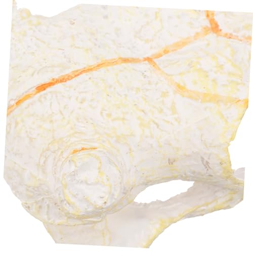 VICASKY Reptile Skull Hideout for Fish Tank Unique Resin Decoration for Aquariums and Terrariums Durable Faux Animal Skull Molding for Pet Reptiles