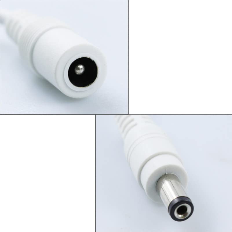 2 Pack LED Strip Lights Dimmer with Touch Switches LED Strip Light Inline On/Off Switch Cable DC Plug 5.5mmx2.1mm Barrel Connector Brightness Adjustment Diming Controller for 12V to 24V Lights