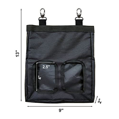 Guinea Pig Hay Feeder, Hanging Rabbit Hay Feeder Bag for Guinea Pigs Bunnies Chinchillas. Pure Black - color: PureBlack