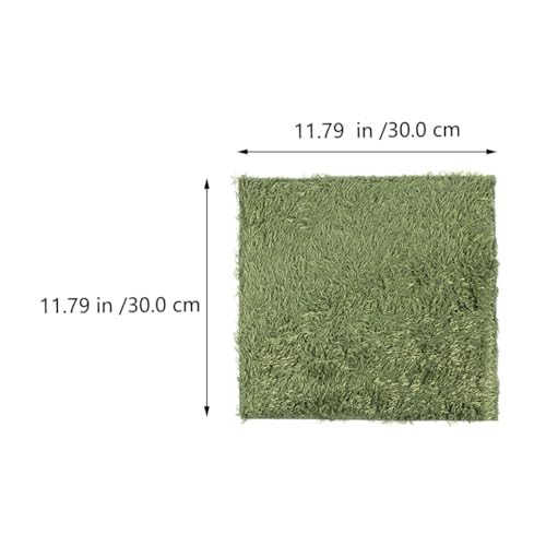 Abaodam 2Pcs Looking Reptile Moss Carpets Absorbent Mats for Climbing Pets Non Abrasive Comfortable for Reptiles for Terrariums and Habitats