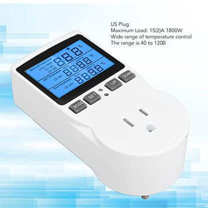 DIGITEN WTC100 Wireless Thermostat Outlet, Greenhouse Reptiles Cooling Heating, Remote Control (US Plug)