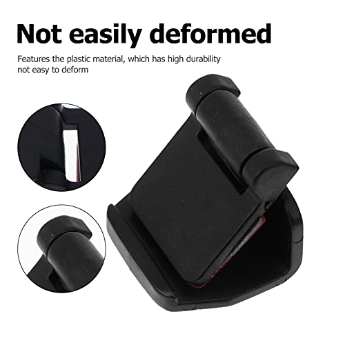 4pcs Reptile Terrarium Cover Clip Tropical Amphibians Tank Buckle - Escape Cages Door Hinge Latch for Bearded Dragons Lizards Geckos Snake Hermit Crab Black