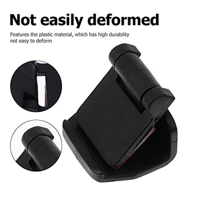 4pcs Reptile Terrarium Cover Clip Tropical Amphibians Tank Buckle - Escape Cages Door Hinge Latch for Bearded Dragons Lizards Geckos Snake Hermit Crab Black